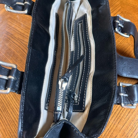 MICHAEL KORS BLACK PEBBLED
LEATHER SATCHEL - MEDIUM
BELTED TOTE HANDBAG - Picture 11 of 11